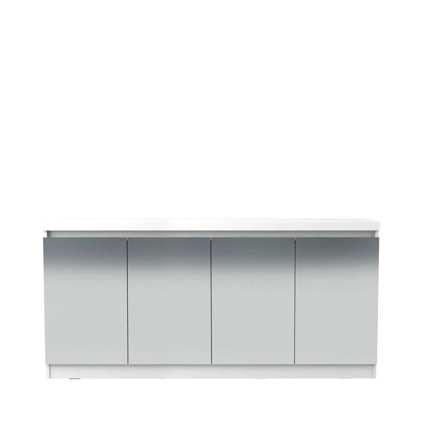 Homedock Buffet Truzzi Espelhado 160 cm - Branco Brilho Móveis Provincia