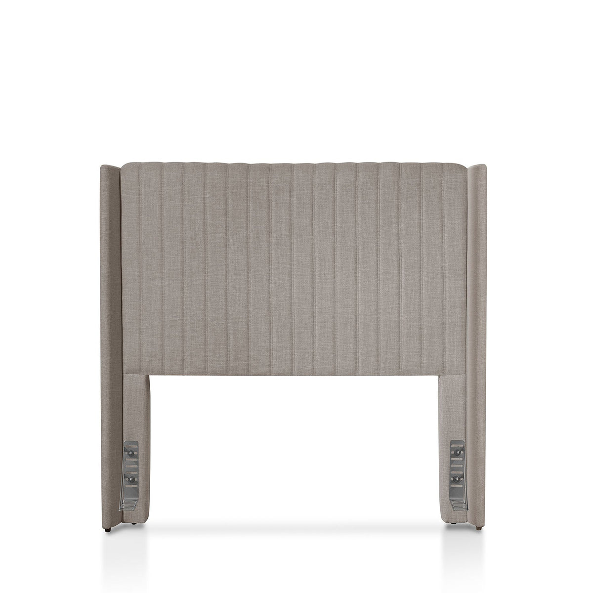 Homedock Cabeceira Casal Estofada Reid Canelada 155 cm - Linho Mescla Fendi Styllus