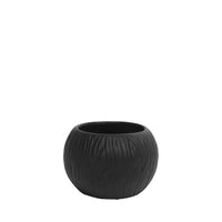Homedock Cachepot Cerâmica Buana Preto Fosco 23,5 cm Ceramica