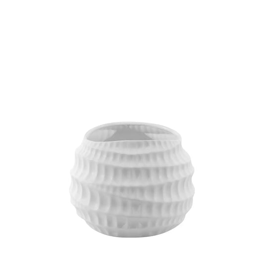 Homedock Cachepot Cerâmica Lufti Branco 30 cm Ceramica