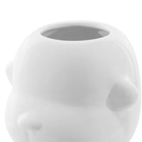 Homedock Cachepot Cerâmica Monky Branco 21,5 cm Ceramica