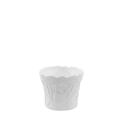 Homedock Cachepot Cerâmica Saiful Branco 22,5 cm Ceramica