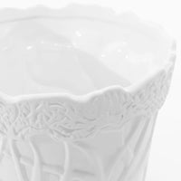 Homedock Cachepot Cerâmica Saiful Branco 22,5 cm Ceramica