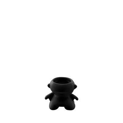 Homedock Cachepot Cerâmica Toys Preto Brilho 10 cm Ceramica