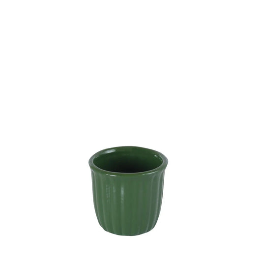 Homedock Cachepot Cerâmica Wade Verde Esmeralda 10 cm Ceramica