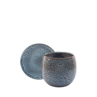 Homedock Cachepot c/ Prato Cerâmica Chau Ocre Marine 25 cm Ceramica