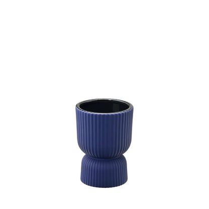 Homedock Cachepot de Cerâmica Sidi Azul 20,5 cm Mabruk