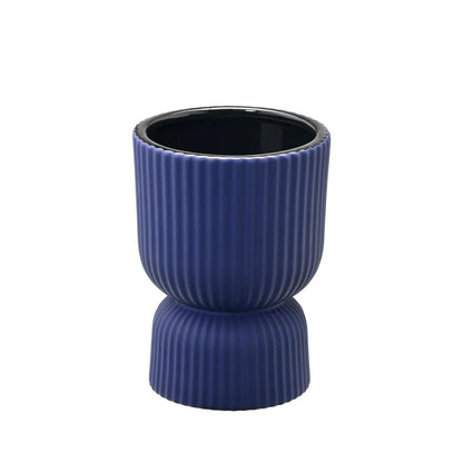 Homedock Cachepot de Cerâmica Sidi Azul 20,5 cm Mabruk