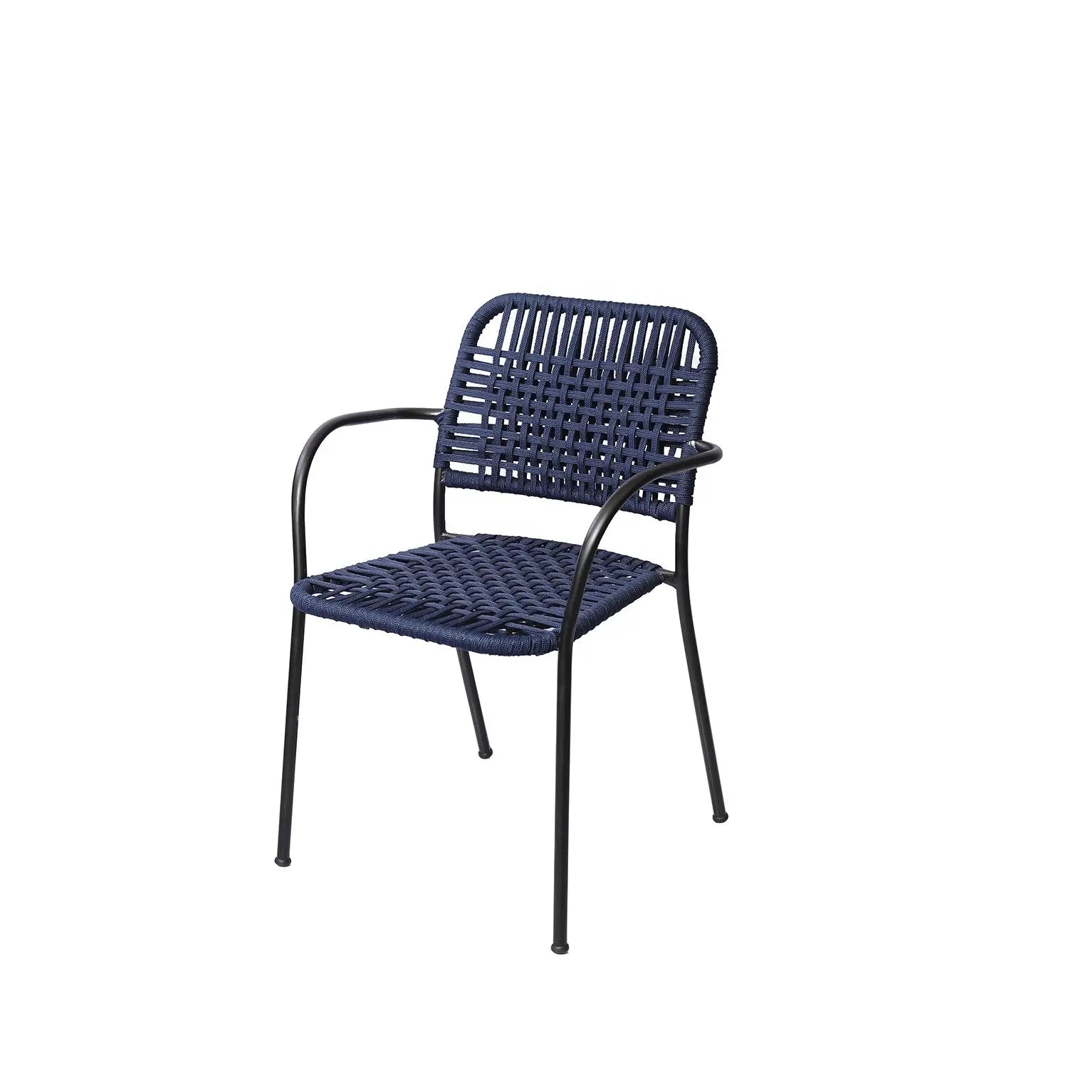 Homedock Cadeira Anne em Corda Náutica Azul Higor