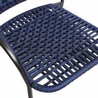 Homedock Cadeira Anne em Corda Náutica Azul Higor