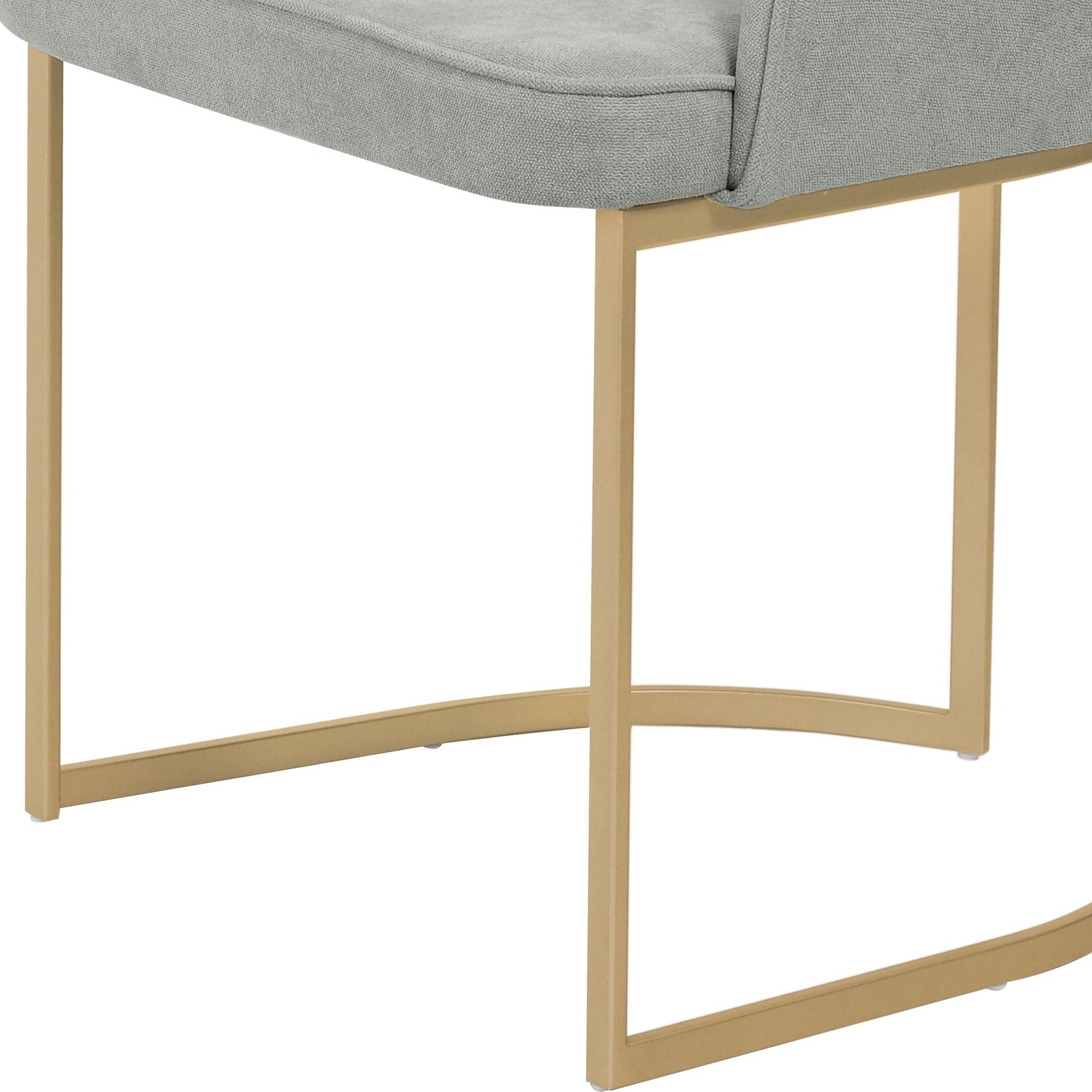 Homedock Cadeira Beverly - Dourado c/ Soft Sálvia Móveis Provincia