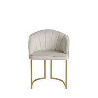 Homedock Cadeira Beverly  Dourado c/ Veludo Fendi Móveis Provincia