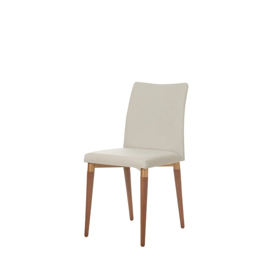 Homedock Cadeira Iron – Natural c/ Linho Off White – Dourado Móveis Provincia