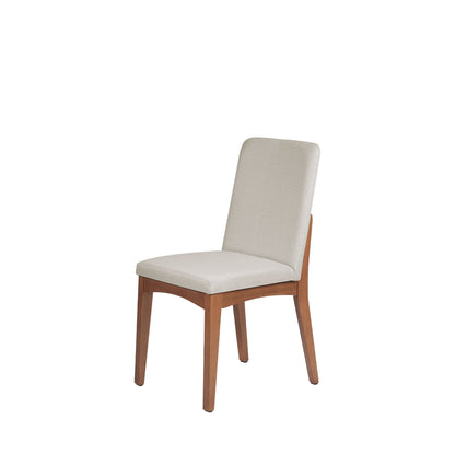 Homedock Cadeira Olive - Natural c/ Linho Mescla Cru Homedock