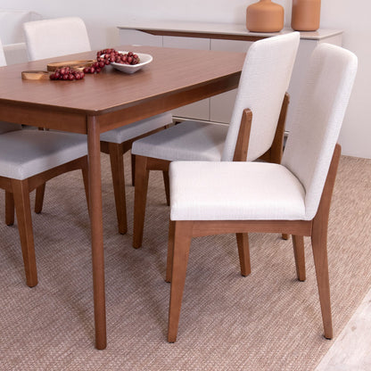 Homedock Cadeira Olive - Natural c/ Linho Mescla Cru Homedock