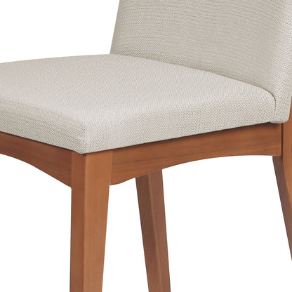 Homedock Cadeira Olive - Natural c/ Linho Mescla Cru Homedock