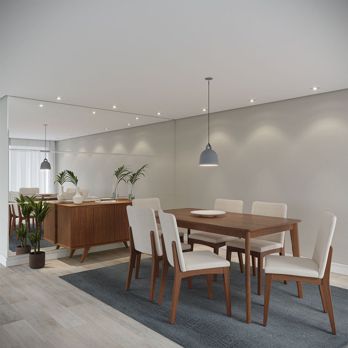 Homedock Cadeira Olive - Natural c/ Linho Mescla Cru Homedock