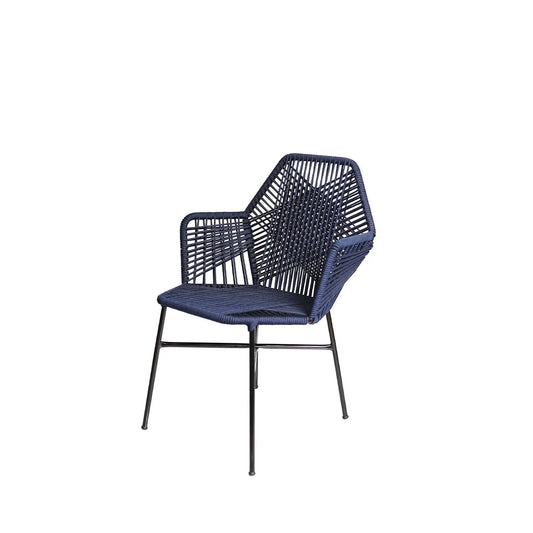 Homedock Cadeira Tropicália em Corda Náutica Azul Higor