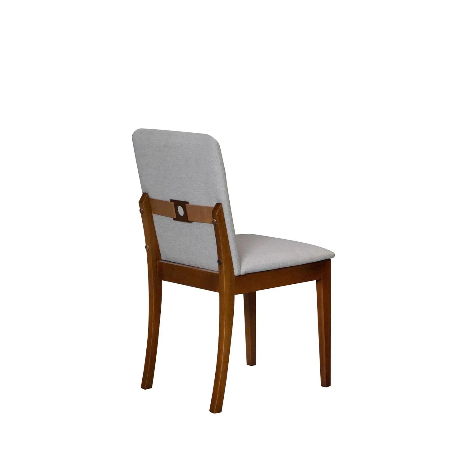 Homedock Cadeira Viena - Linho Cinza c/ Natural Fratter