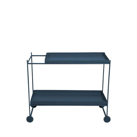 Homedock Carrinho Bar de Metal Alcoba Azul 90 cm Linee