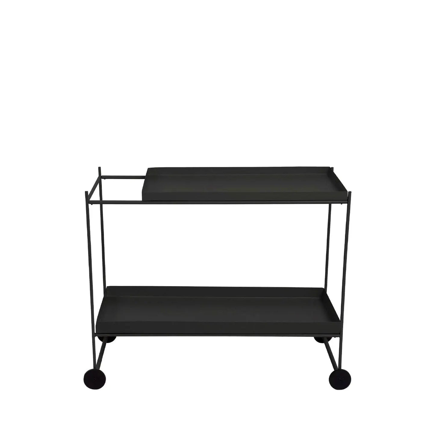 Homedock Carrinho Bar de Metal Alcoba Preto 90 cm Linee