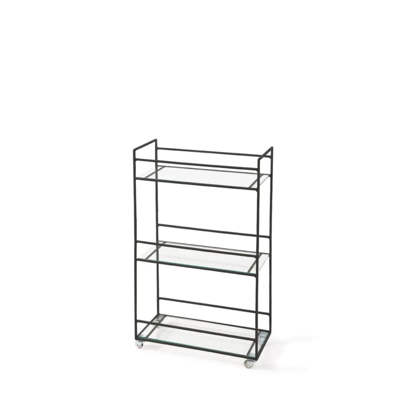 Homedock Carrinho Bar de Metal Ben Preto 85 cm Linee