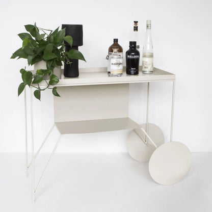 Homedock Carrinho Bar de Metal Tanner 103 cm - Off White Linee