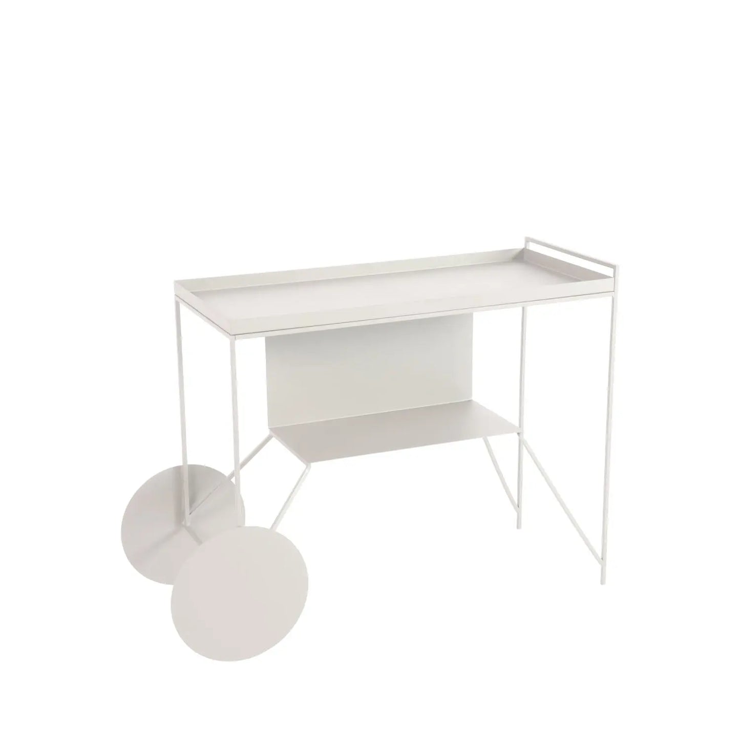 Homedock Carrinho Bar de Metal Tanner 103 cm - Off White Linee