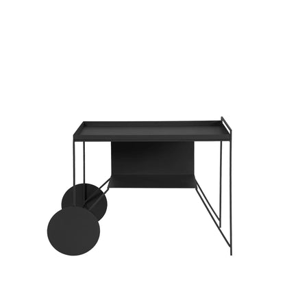 Homedock Carrinho Bar de Metal Tanner 103 cm - Preto Linee