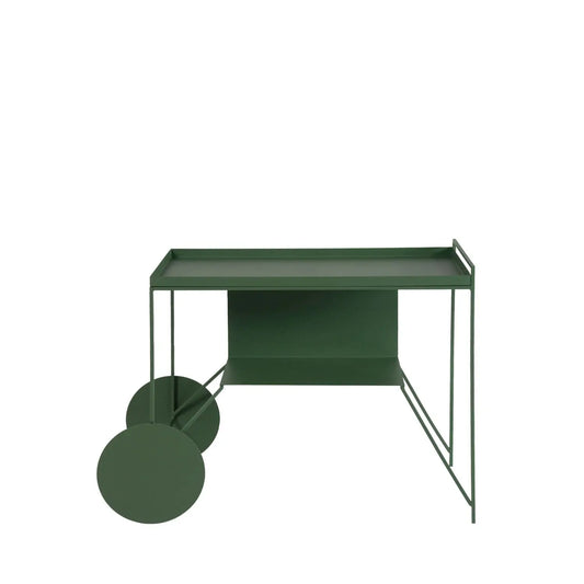 Homedock Carrinho Bar de Metal Tanner 103 cm - Verde Militar Linee