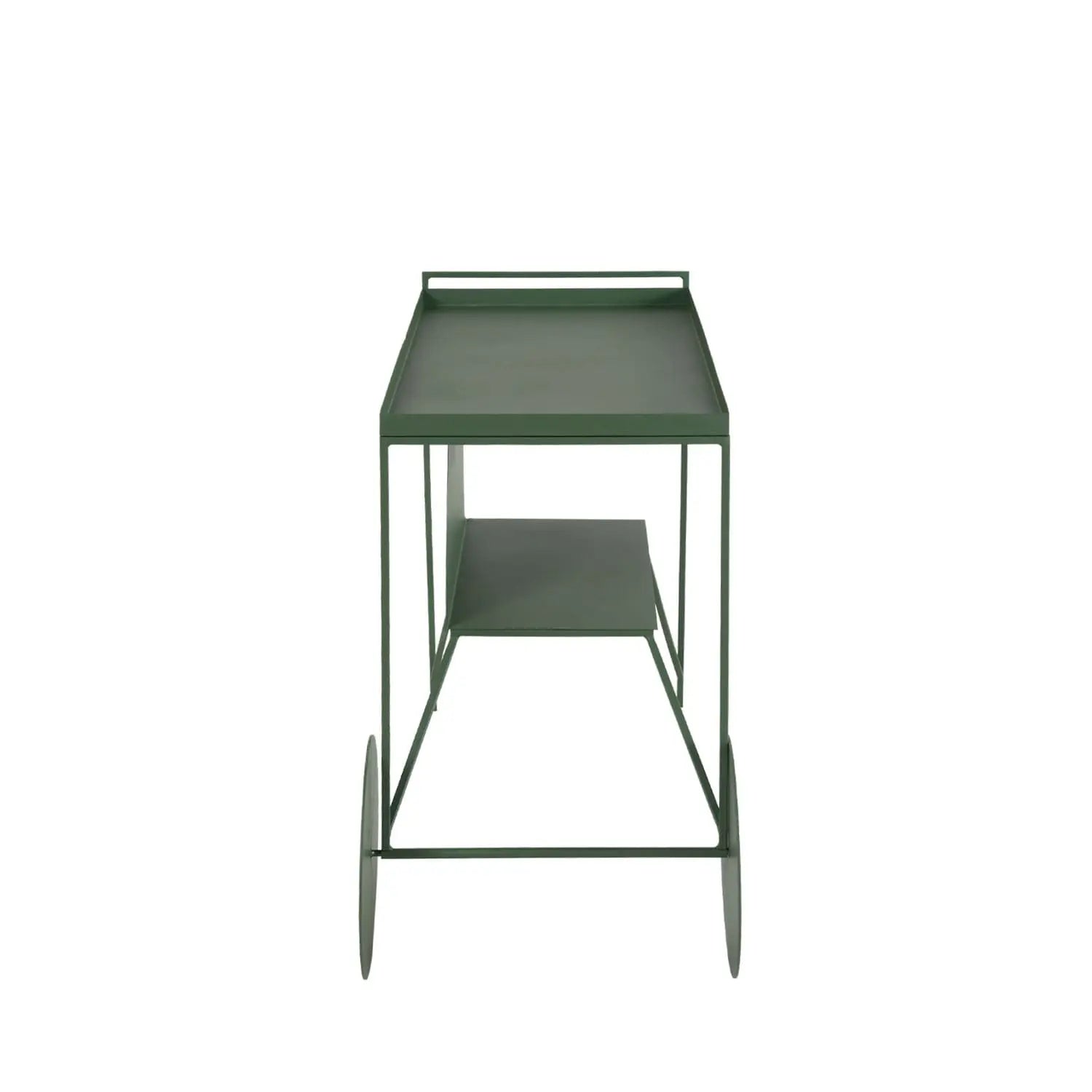 Homedock Carrinho Bar de Metal Tanner 103 cm - Verde Militar Linee