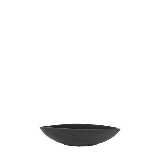 Homedock Centro de Mesa Cerâmica Daud Preto Fosco 33,5 cm Ceramica