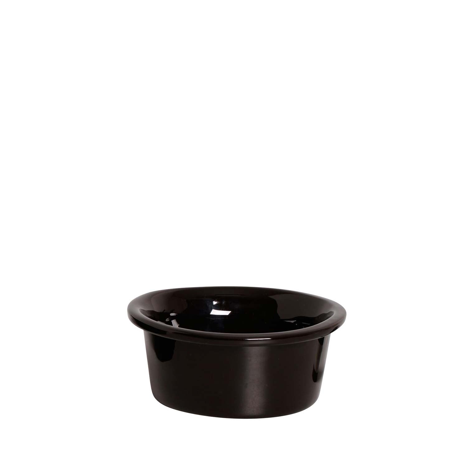 Homedock Comedouro Pet de Cerâmica Ozzy Preto 17,6 cm Burguina Cerâmica