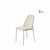 Conjunto de 2 Cadeiras Lucille – Off White Fosco c/ Linho Mescla Cru