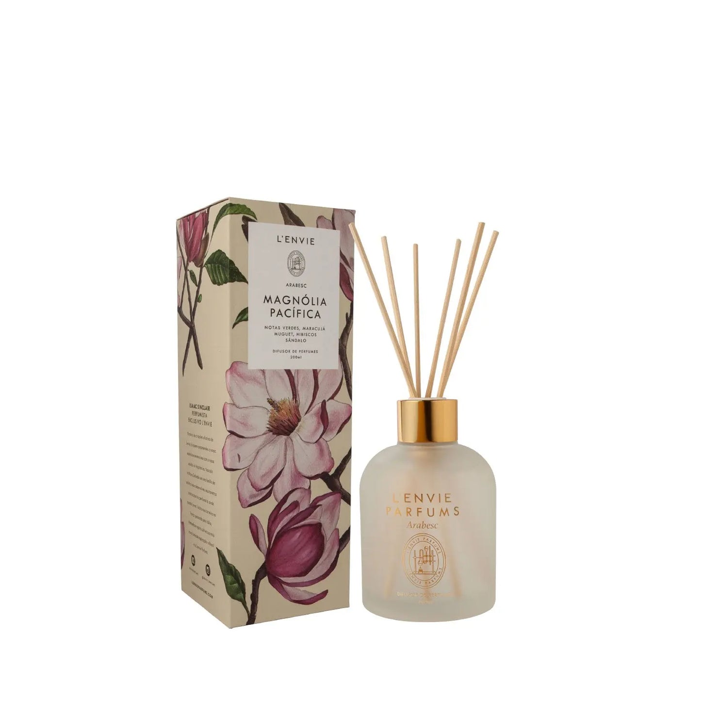 Homedock Difusor de Perfume Magnólia Pacífica - 200ml Lenvie