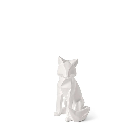 Homedock Escultura Bastet Fox 31 cm – Branco Mart