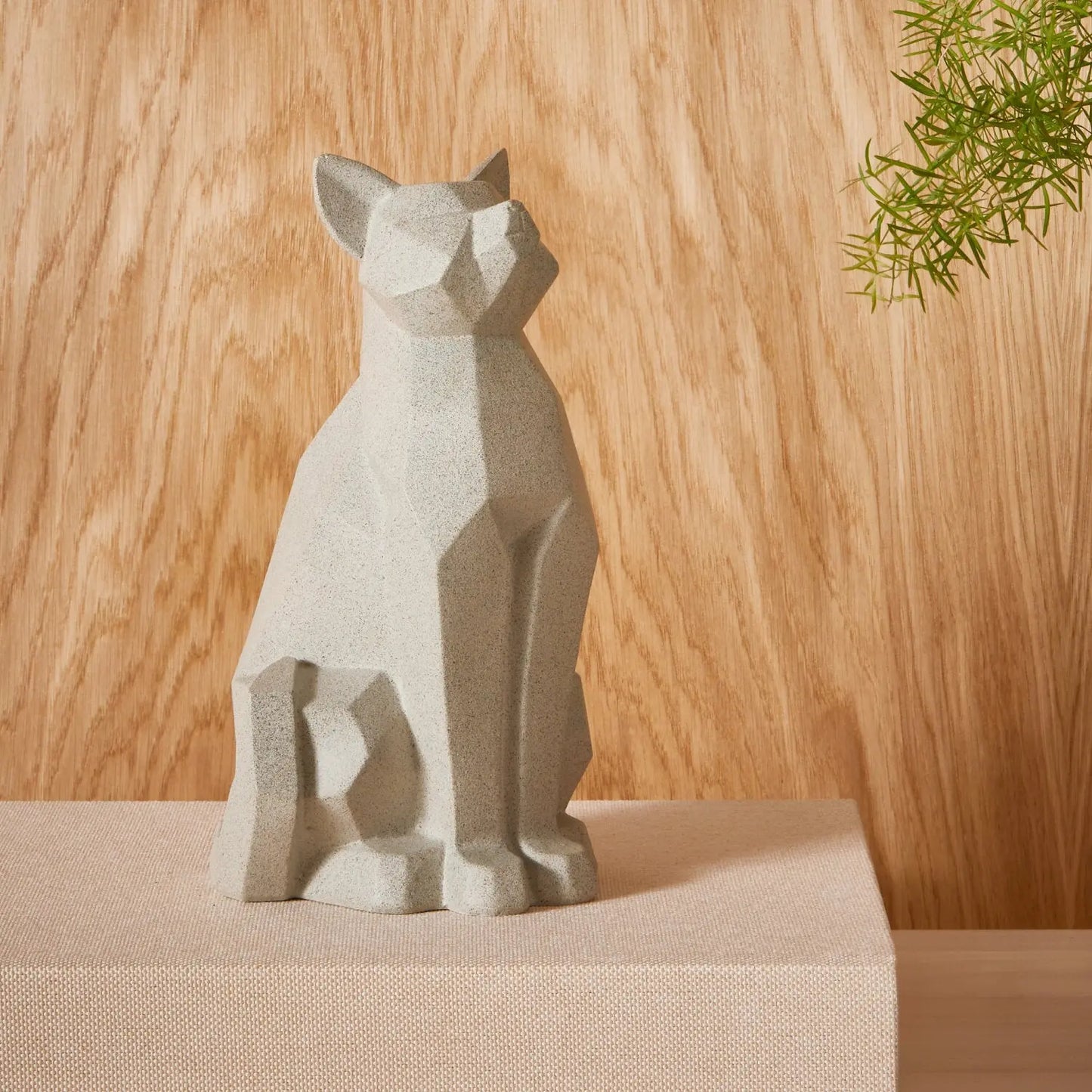 Homedock Escultura Gato de Poliresina Bastet Cinza 23 cm Mart