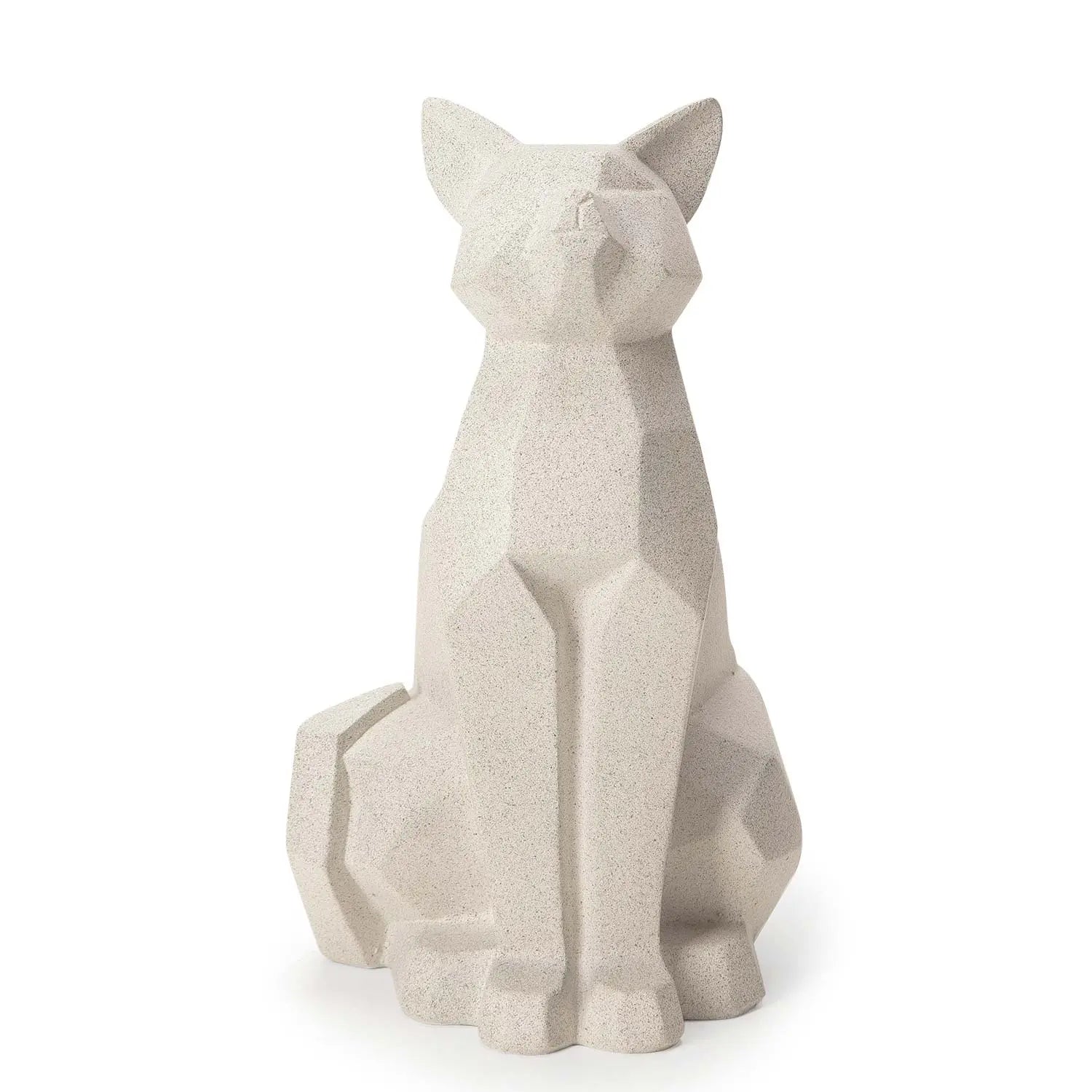 Homedock Escultura Gato de Poliresina Bastet Cinza 23 cm Mart