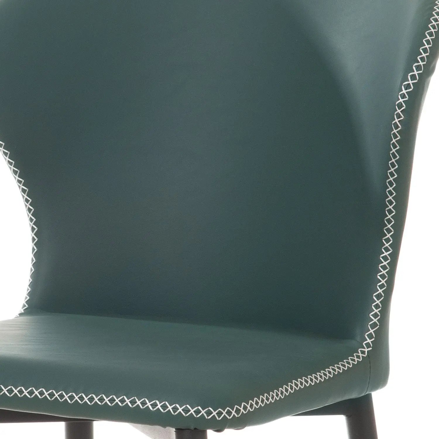Homedock Kit com 2 Cadeiras Cyntia - PU Verde Juniper c/ Preto Dowell