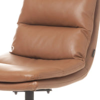 Homedock Kit com 2 Cadeiras Giratória Zenik - PU Chocolate c/ Preto Dowell
