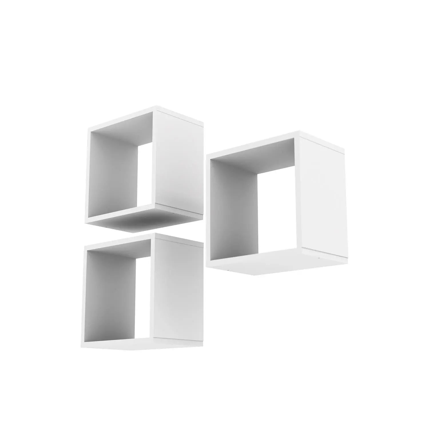 Homedock Kit de 3 Nichos Fany - Branco Fosco Reller