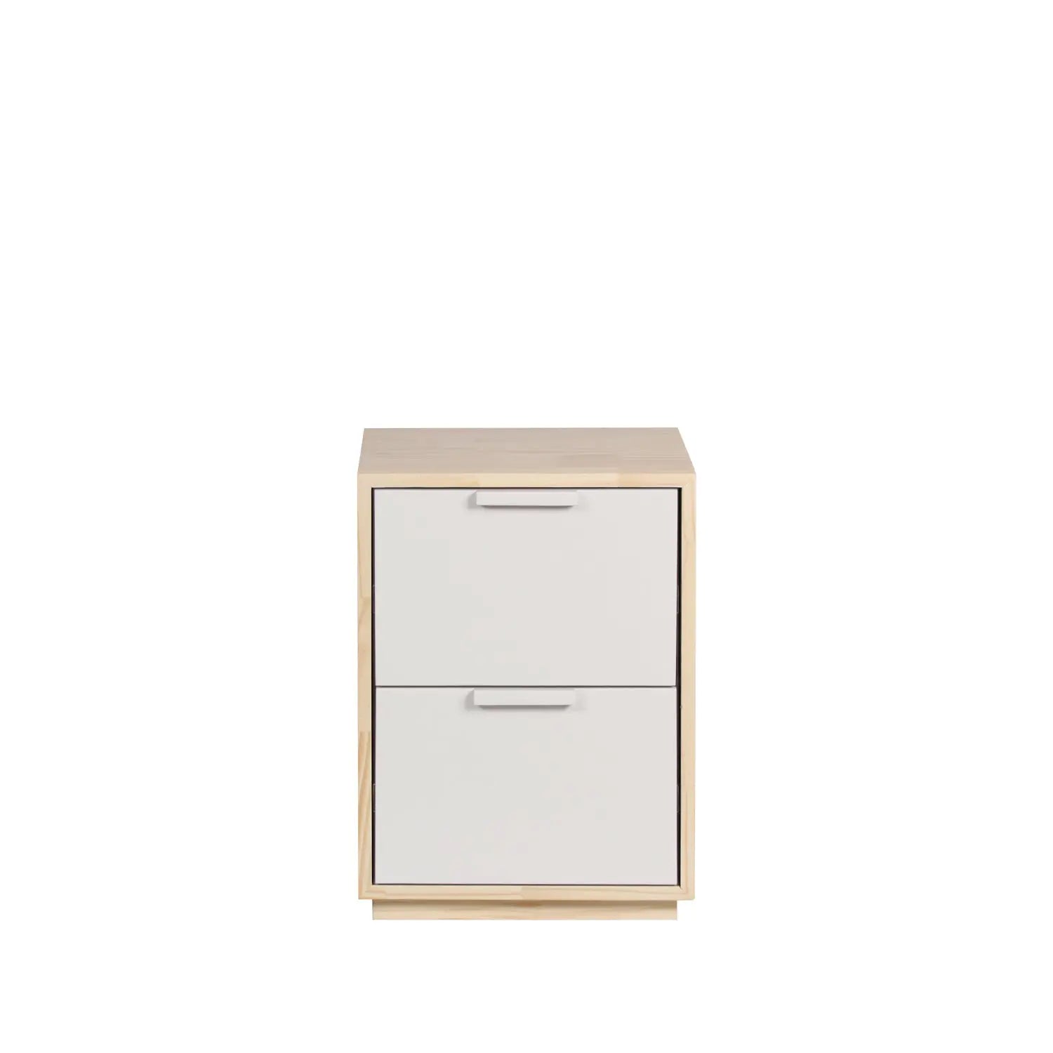 Homedock Mesa Cabeceira Vicente Off White c/ 2 Gavetas Decoratta