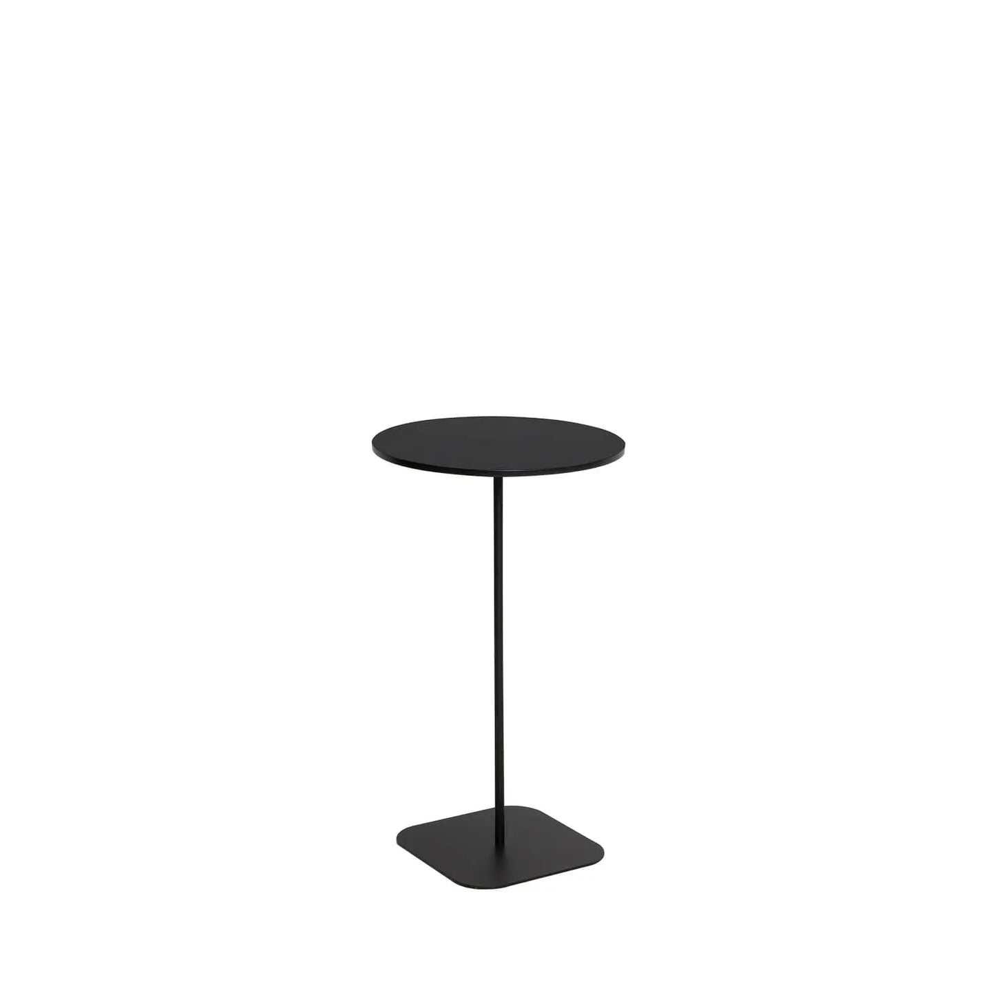 Homedock Mesa Lateral c/ Vidro Kael 56 cm  Preto Fratter