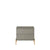 Mesa de Cabeceira Jasper 63 cm - Grigio Gloss c/ Dourado