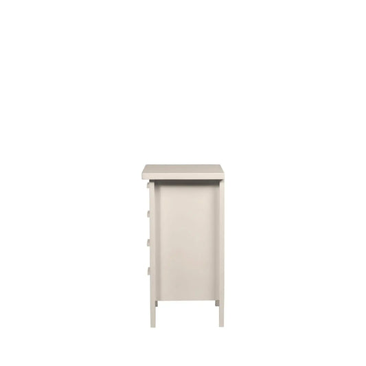 Homedock Mesa de Cabeceira Sid c/ 4 Gavetas Off White Decoratta