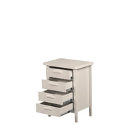 Homedock Mesa de Cabeceira Sid c/ 4 Gavetas Off White Decoratta