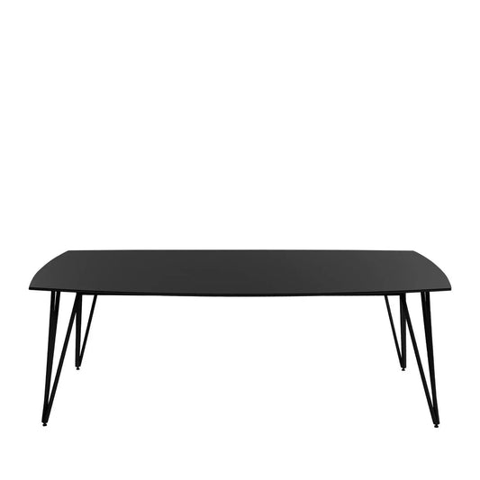 Homedock Mesa de Jantar Cerys 219 cm - Preto Fosco Móveis Provincia