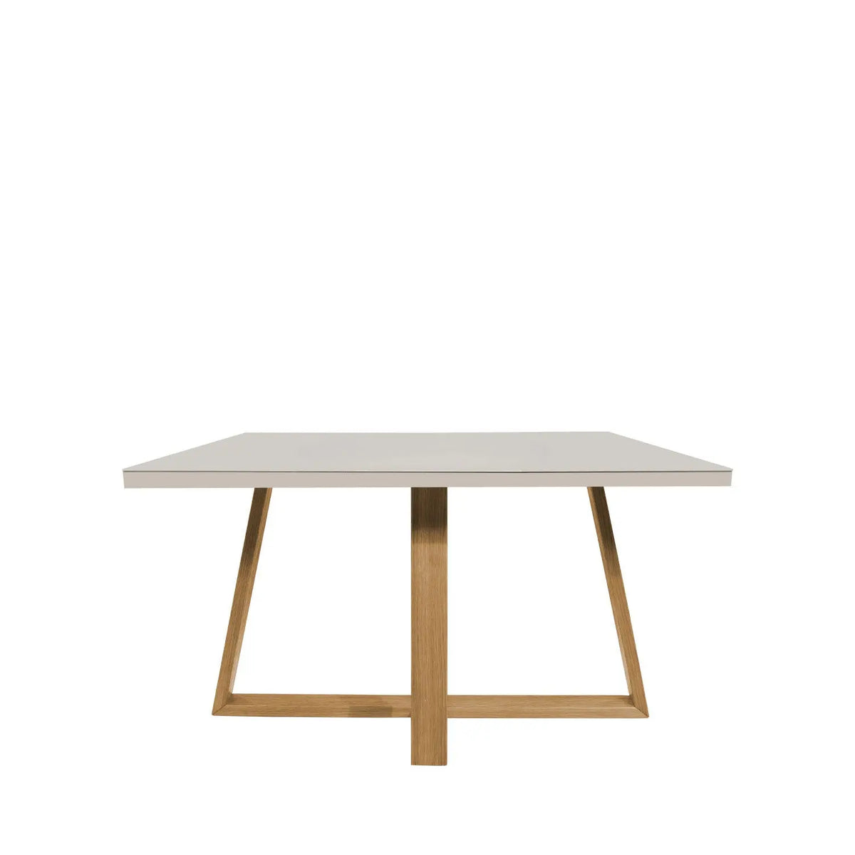 Homedock Mesa de Jantar Mara 115 cm - Cinamomo c/ Vidro Off White Moveis