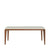 Mesa de Jantar New Lauren 180 cm - Natural c/ Off White Fosco