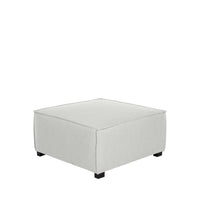 Homedock Módulo Puff Sofá Dominó 90 cm - Trama Cinza Estofados